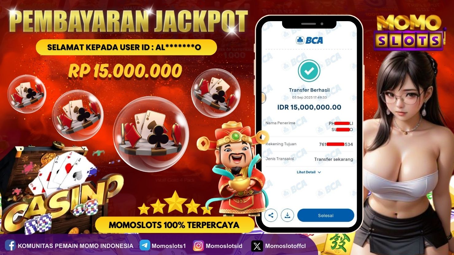 MOMOSLOTS JACKPOT LIVE CASINO BLACKJACK